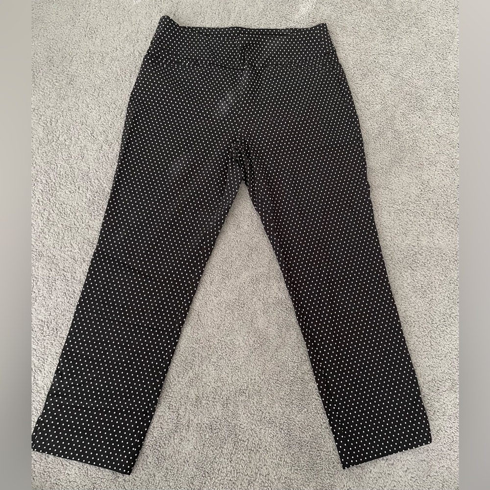 Van Heusen Black and White Polka Dot Pants. Size 12